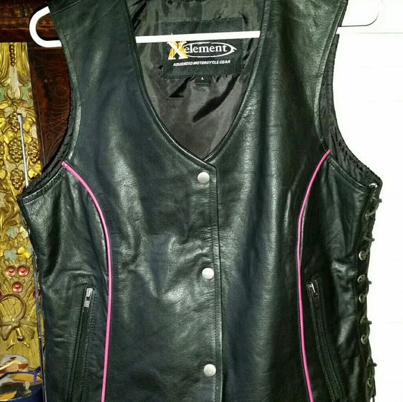 Elements Jackets & Blazers - Leather Biker Vest